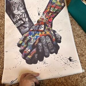 Colorful Graffiti Art Print- Set of 3- new